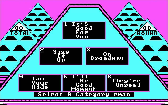 the-100-000-pyramid screenshot for dos
