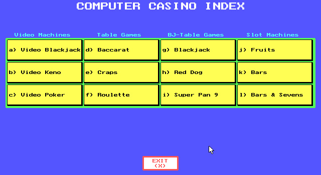 4-queens-computer-casino screenshot for dos