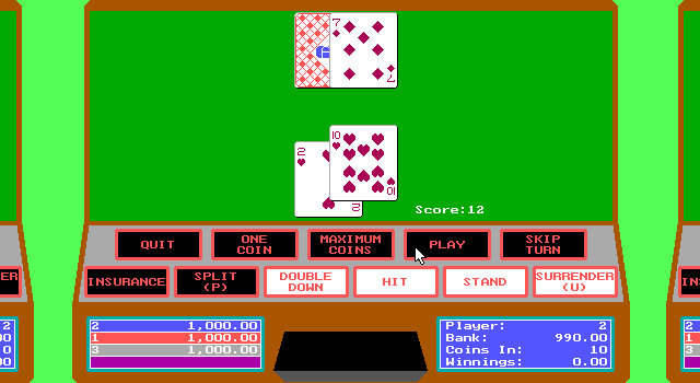 4-queens-computer-casino screenshot for dos