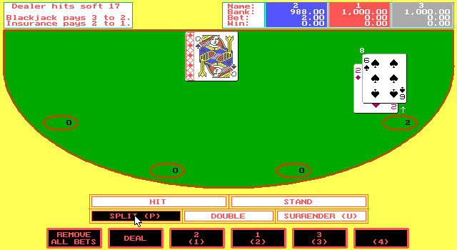 4-queens-computer-casino screenshot for dos