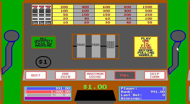 4-queens-computer-casino screenshot for dos