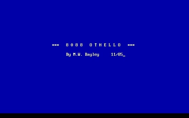 8088-othello screenshot for dos