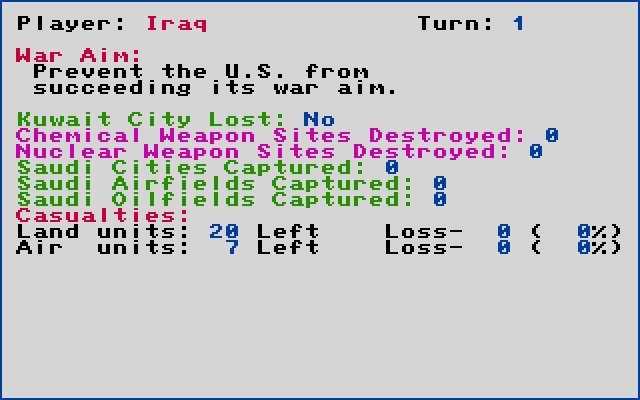 a-line-in-the-sand screenshot for dos
