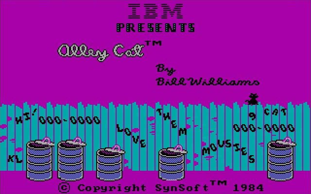 alley-cat screenshot for dos