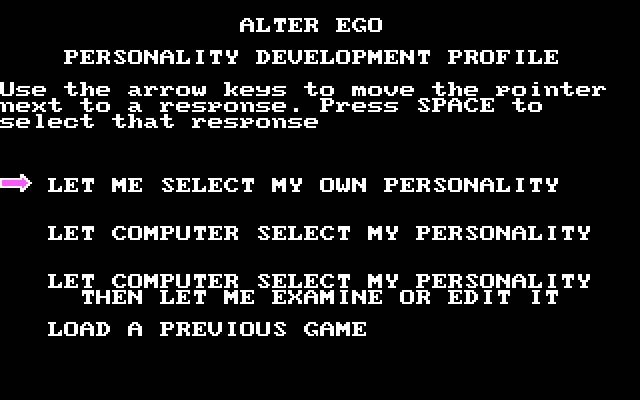 alter-ego-female-version screenshot for dos