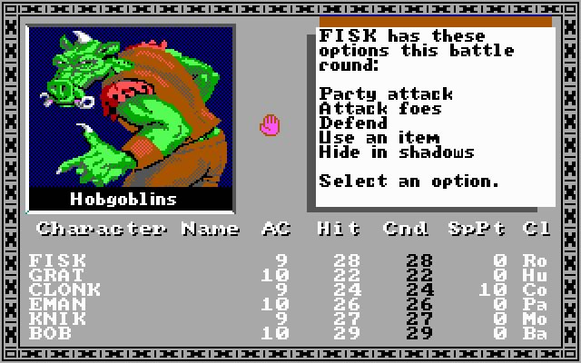 the-bard-s-tale-1 screenshot for dos