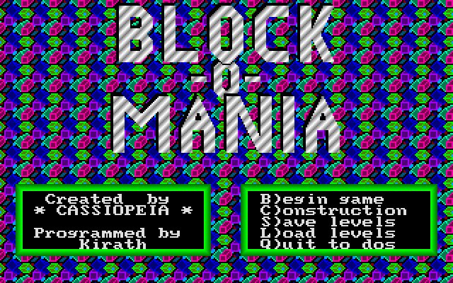 block-o-mania screenshot for dos