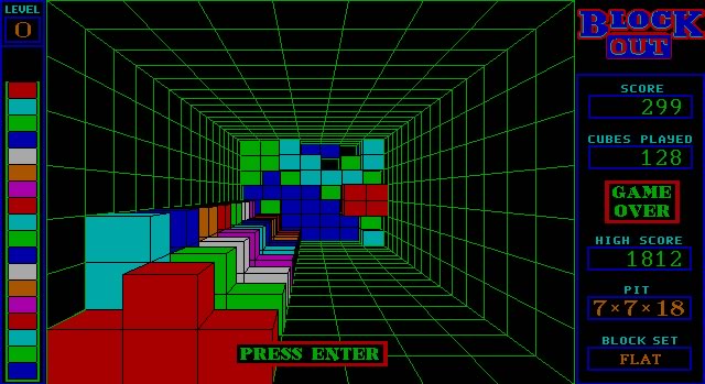 blockout screenshot for dos