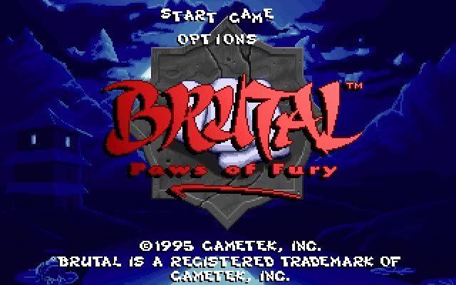 brutal-paws-of-fury screenshot for dos