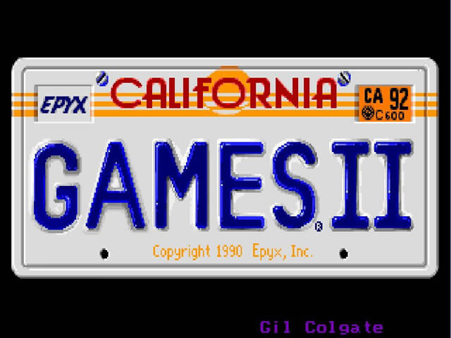 california-games-2 screenshot for dos