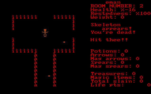 cavequest screenshot for dos