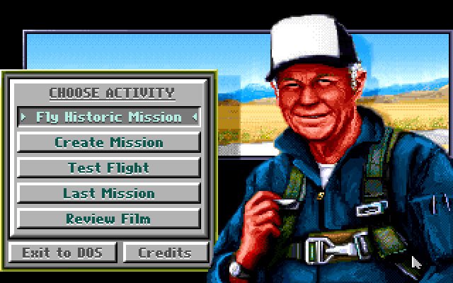 chuck-yeager-s-air-combat screenshot for dos