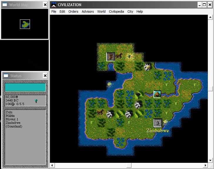 civilization screenshot for win3x