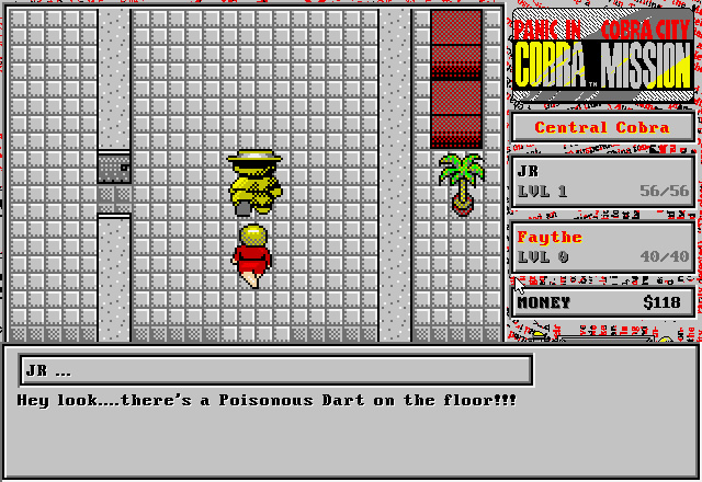 cobra-mission screenshot for dos