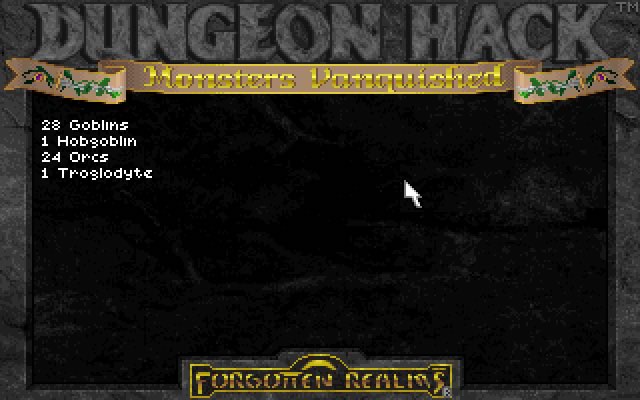 dungeon-hack screenshot for dos
