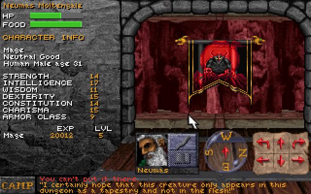 dungeon-hack screenshot for dos