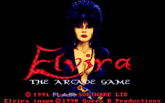 elvira-the-arcade-game screenshot for dos