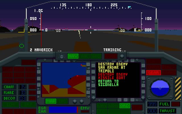 night-hawk-f-117a-stealth-fighter screenshot for dos