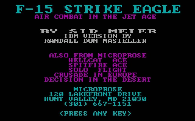 f-15-strike-eagle screenshot for dos