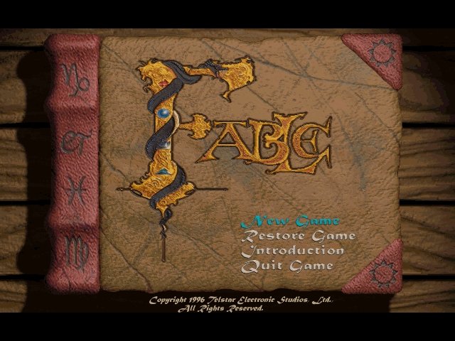 fable screenshot for dos