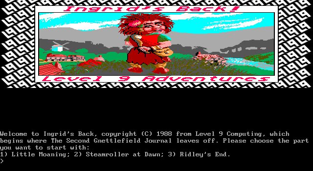 gnome-ranger-2-ingrid-s-back screenshot for dos