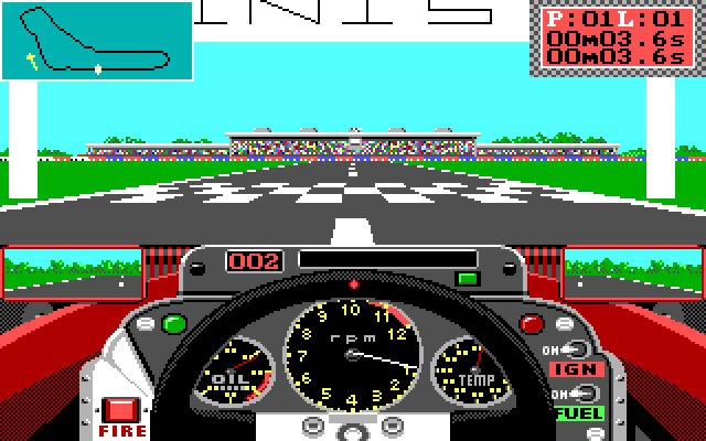 grand-prix-circuit screenshot for dos