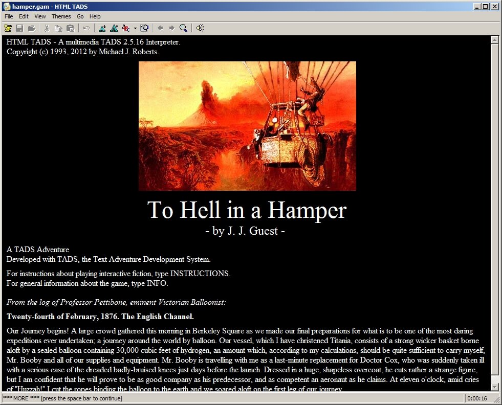 html-tads screenshot for winxp