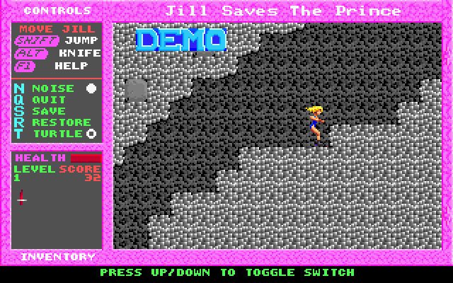 jill-of-the-jungle-3-jill-saves-the-prince screenshot for dos