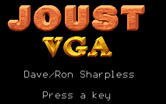 joust-vga screenshot for dos