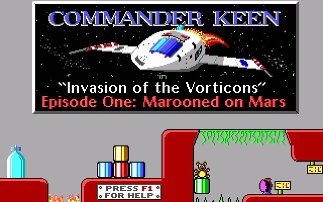 commander-keen-1-marooned-on-mars screenshot for dos