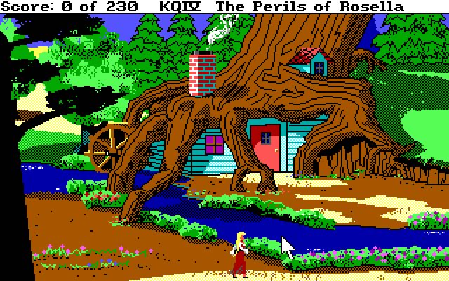 King's Quest 4: The Perils of Rosella screenshot for dos