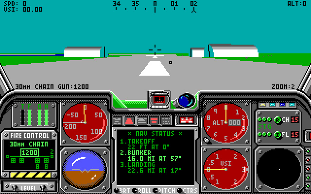 lhx-attack-chopper screenshot for dos