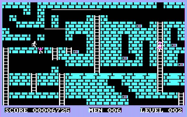 lode-runner screenshot for dos