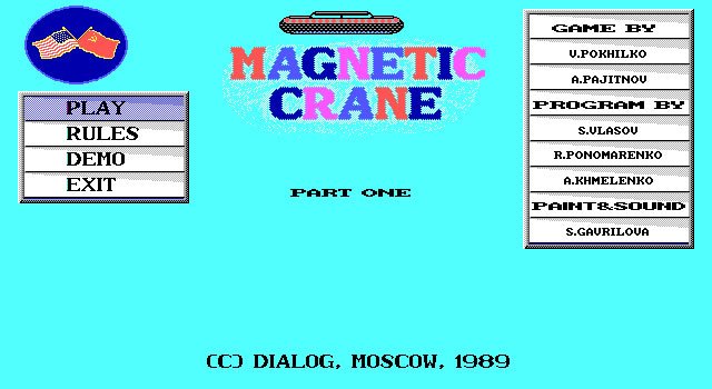magnetic-crane screenshot for dos
