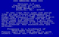 amazingmaze-splash.jpg for DOS