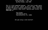 willyworm-splash.jpg for DOS