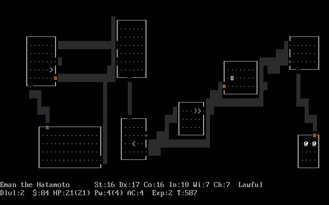 nethack screenshot for dos