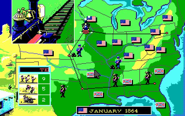north-and-south screenshot for dos