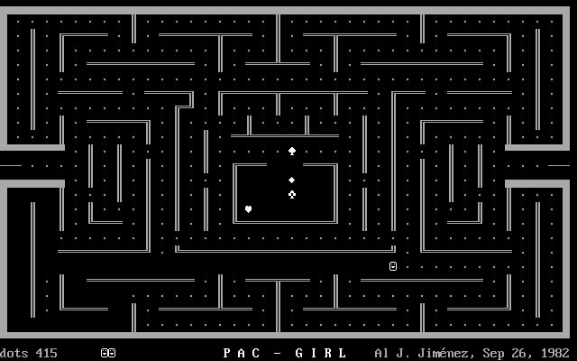 pac-girl screenshot for dos