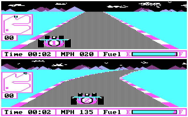 pitstop-2 screenshot for dos
