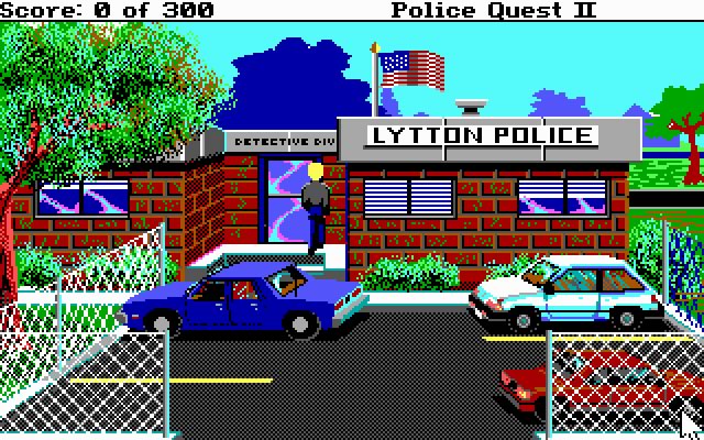 police-quest-2-the-vengeance screenshot for dos