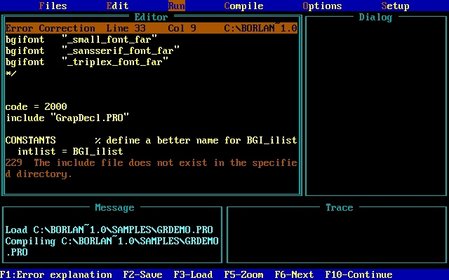 turbo-prolog-2-0 screenshot for dos