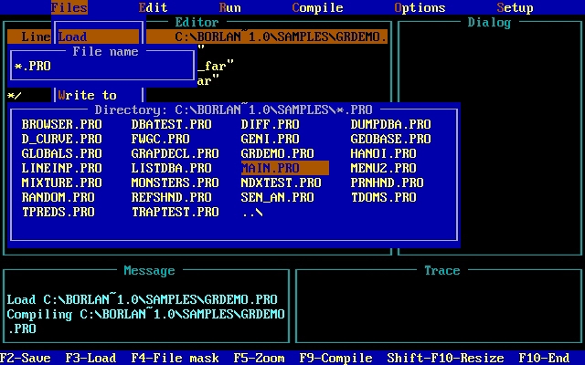 turbo-prolog-2-0 screenshot for dos