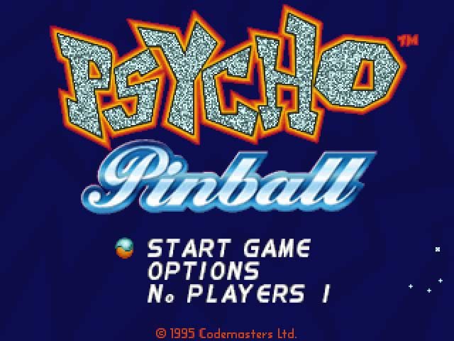 psycho-pinball screenshot for dos