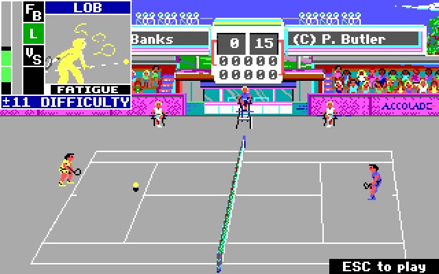 serve-amp-volley screenshot for dos