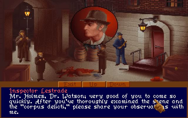 the-lost-files-of-sherlock-holmes-the-case-of-the-serrated-scalpel screenshot for dos