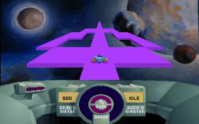 skyroads screenshot for dos