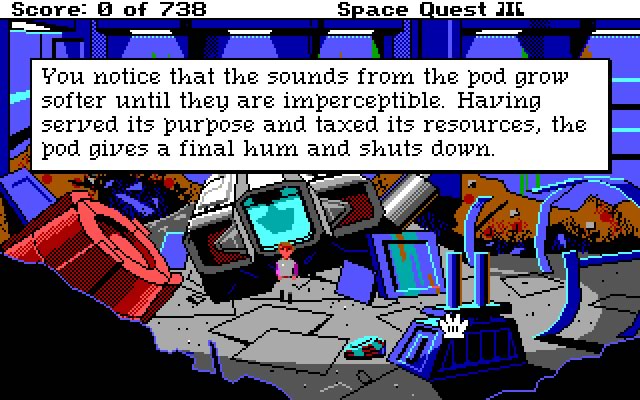 space-quest-3-the-pirates-of-pestulon screenshot for dos