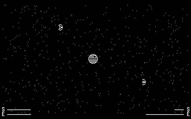 spacewar screenshot for dos