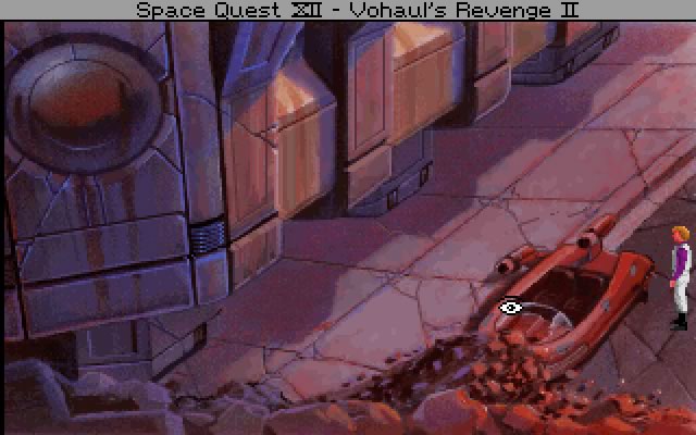 space-quest-4-roger-wilco-and-the-time-rippers screenshot for dos